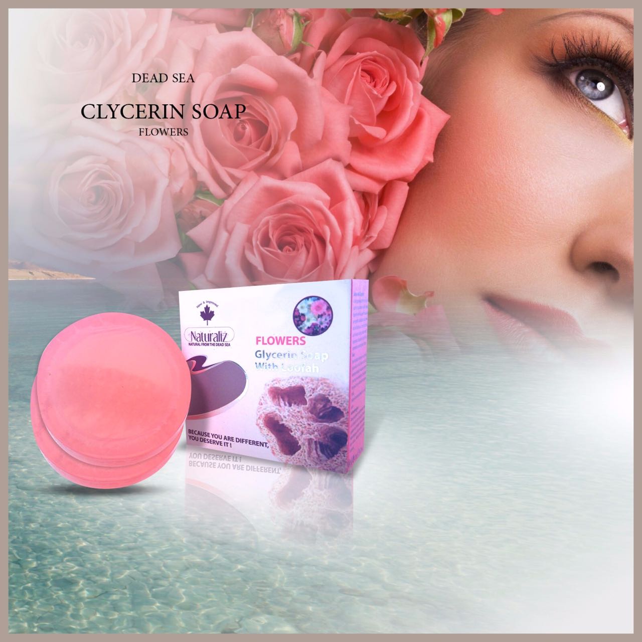 Glycerin Soap With Loofah-Flowers